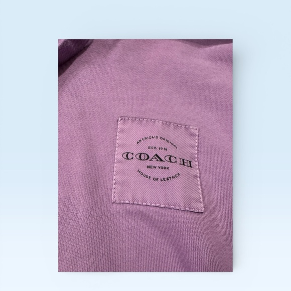 Coach Purple Cropped Hoodie - Picture 4 of 6